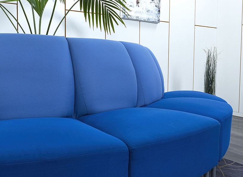 Офисный диван  Ткань Синий   (ДНТН-12043)